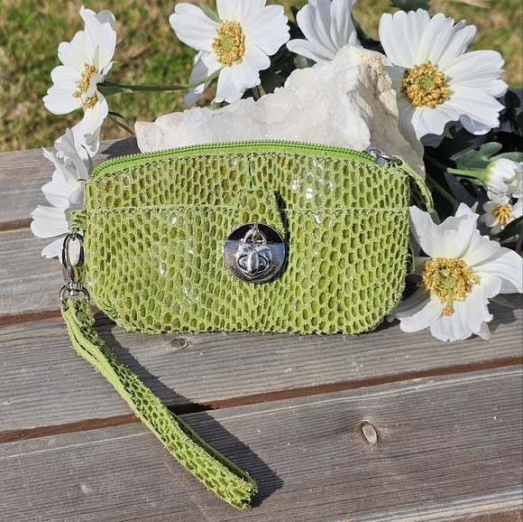 Sorial 4pc. Leather python wristlet coin purses - Picture 9 of 10